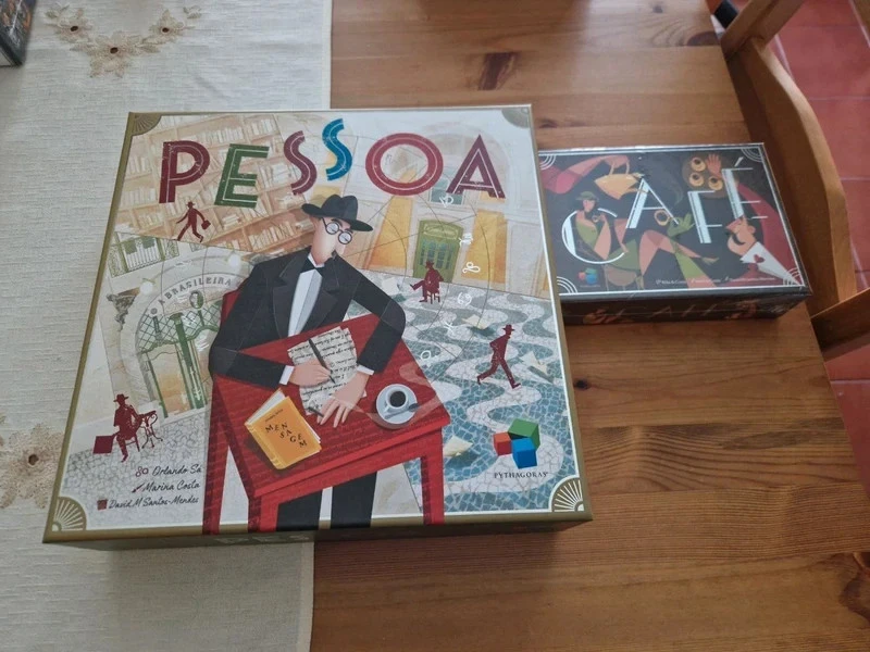 Pessoa + Cafe Pythagoras Board Game pack